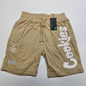 Cookies Smoke Ops Cotton Jersey Knit Shorts Light Khaki Men's Size Small